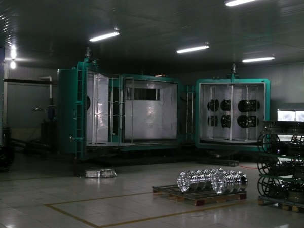 Máquina de revestimento sputtering para rodas de automóveis