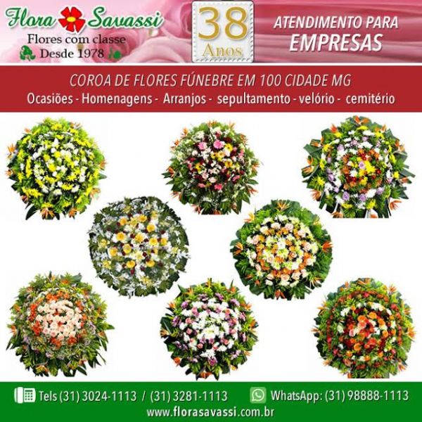 Coroas de flores velório e cemitério Bosque da Esperança BH, Belo Horizonte, Cemitério BH