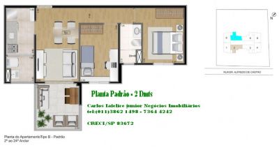 2 dormts - 1 Vg - Próx. PUC, Metro barra Funda - entrega jan/2013 - 130mil entrada