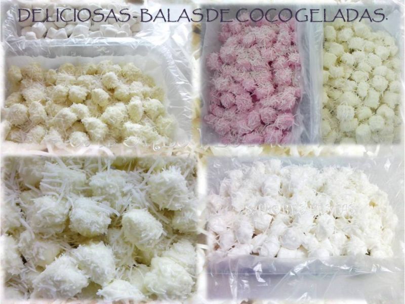 Balas de coco - 100% caseiras- Balas de coco caseiras.