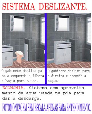 Gabinetes especiais para banheiros