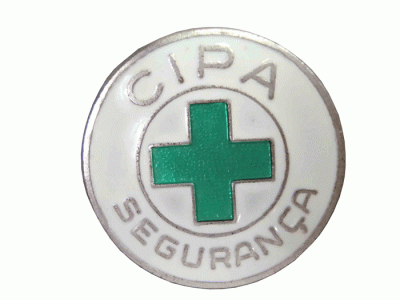Botton em Metal alto relevo– cipa 2cm 