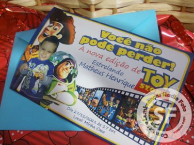 Studio Foto - Convite de Aniversário Personalizado