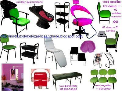 Móveis para Salão de Beleza 15 peças
