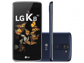 Smartphone LG K8 16GB Dual Chip 4G Câm. 8MP - Selfie 5MP Tela 5' Proc. Quad-Core Android 6.0