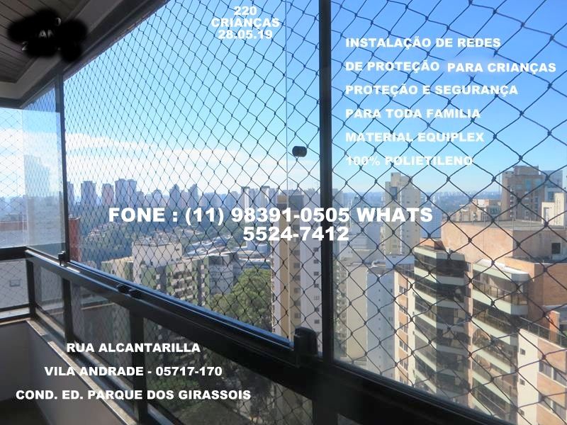 Telas de Proteção na Vila Madalena, Rua Girassol, (11)  98391-0505 whats