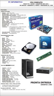 COMPUTADOR COMPLETO COM MONITOR 20 LED GRÁTIS!!