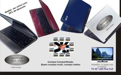 Notebook por 190,00 . Uma realização dos Sonhos - Super Promoção‏‏