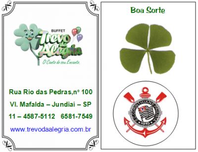 TREVO DE 4 FOLHAS - Cartões Plastificados