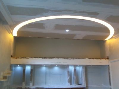 Gesso, decorar, divisoria dry wall, moldura
