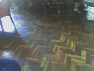 Revitalização de piso de madeira