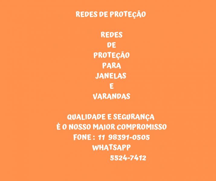 Redes de Proteção na Rua José Maciel Neto, Jardim Maria Rosa, (11)  5524-7412
