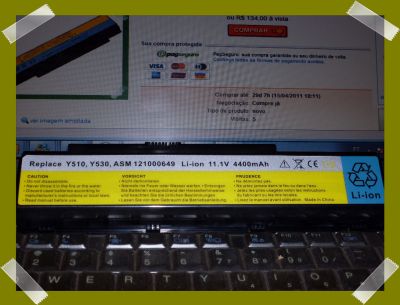 6 Cell Bateria Note IBM IdeaPad 3000 Y510 Y530 Y710 Y730 F51