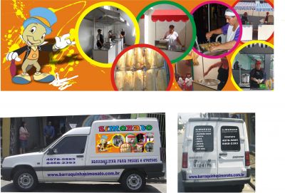 Barraquinhas de alimentação e brinquedos para festas e eventos