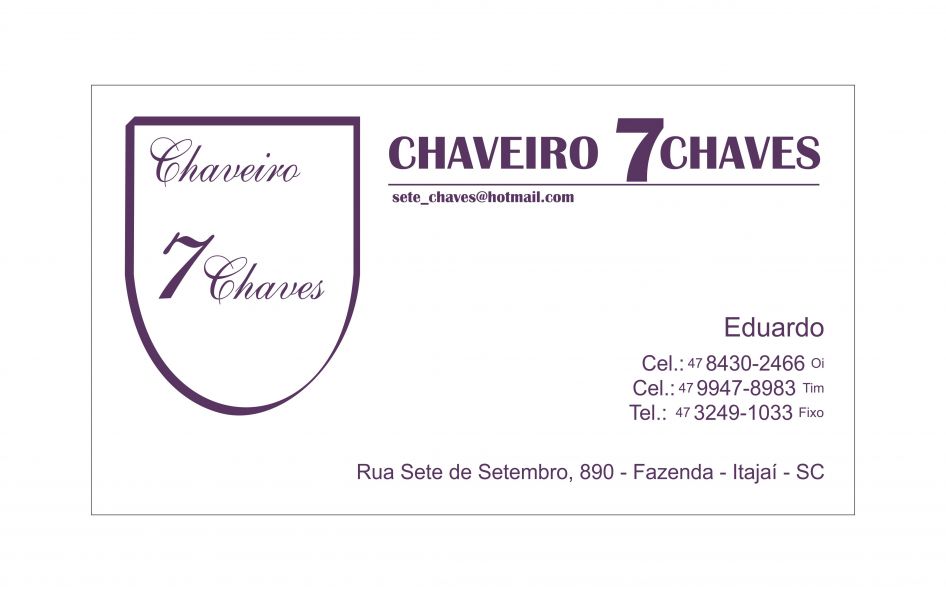 Chaveiro Sete Chaves