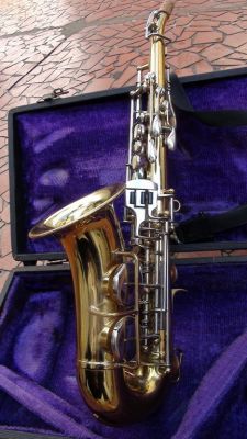 SAX SOPRANO BORGANI CURVO LAQUEADO