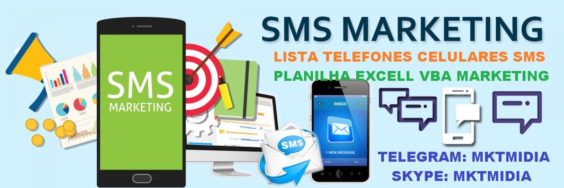 Lista Telefones Celulares Sms Marketing 