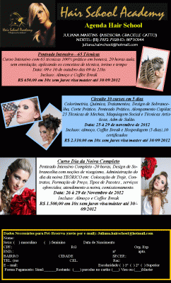 Curso para Cabeleireiros e Maquiadores