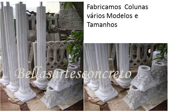 Colunas decorativa de concreto