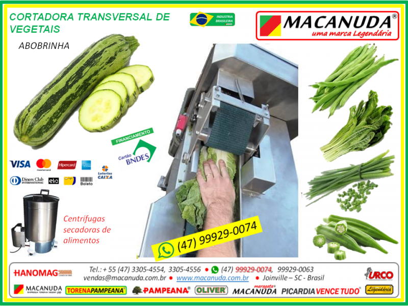 Máquina Industrial de Picar Tempero Verde MACANUDA