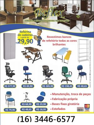 BCFLEX COMERCIO E REFORMA DE CADEIRAS PARA ESCRITORIO E ESCOLAR