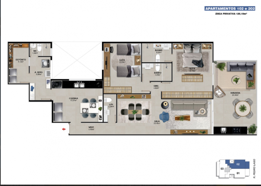 Angular Jardim Oceânico -3 e 2 Quartos Barra da Tijuca- RJ