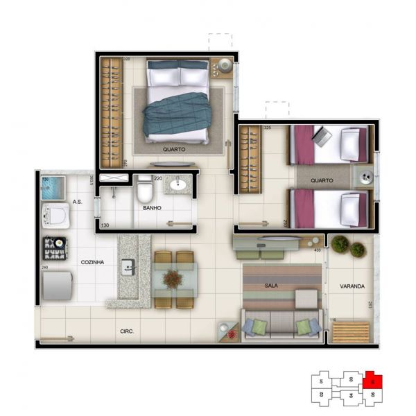 2 DORMITÓRIOS COM OU SEM SUÍTE em Ilha dos Ayres - Vila Velha. Ao lado do Centro de Vila Velha.