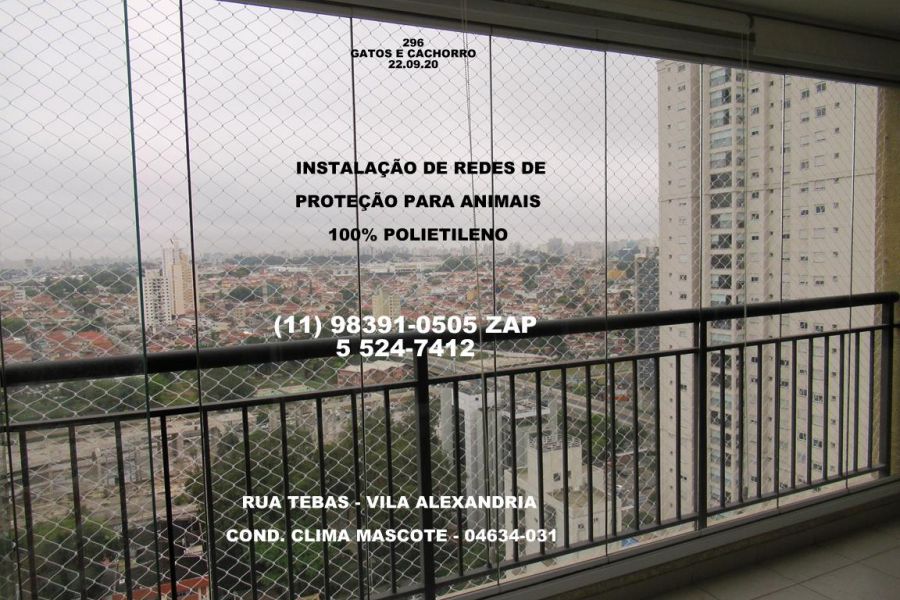 Telas de Proteção na Vila Alexandria,  Rua Tebas, (11) 98391-0505, zap 