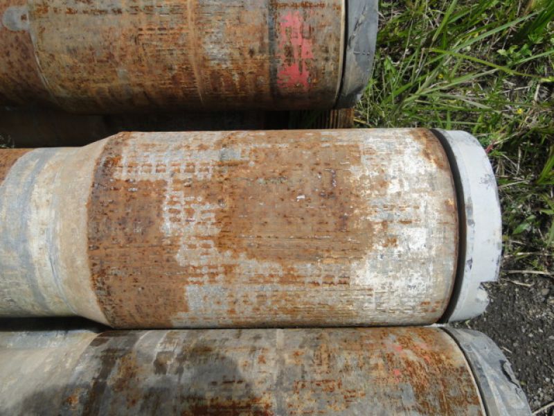 24 ton de tubos de aço de 6” Sch 120, 6 5-8 x 0,5 pol