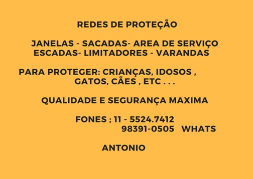 Redes de Proteção no Campo Limpo, (11)   98391-05050 Whatsapp