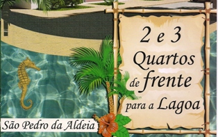 CASAS EM FRENTE A LAGOA EM SÃO PEDRO DA ALDEIA 