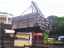 dormentes de madeira