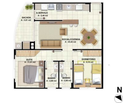 APARTAMENTO FLORIANOPOLIS - TRINDADE - LANÇAMENTOS