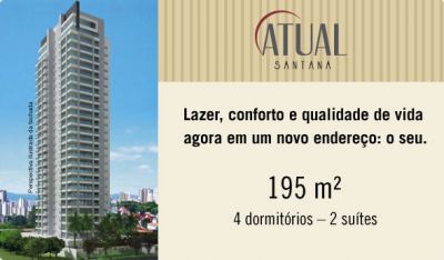 Apartamento Atual Santana 195m²  4 dorms(2 ou 3 suítes) 3 vagas R$1.365.000