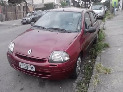 CLIO 2000/2000 1.0 GAS 5 PORTAS VERMELHO