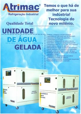 CHILLER E UNIDADE DE ÁGUA GELADA 