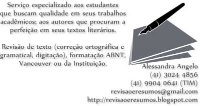 Revisão de textos (literários, acadêmicos, médicos) e ABNT