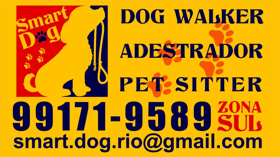 Dog Walker Passeador de cães Adestrador Pet Sitter