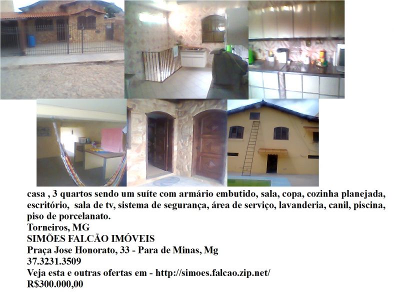 Casa 3 quartos em Torneiros, MG