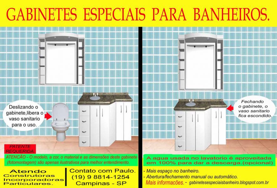 Armários / Gabinetes para Banheiro.