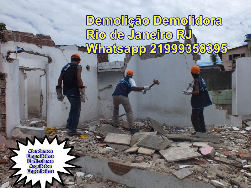 Demolição demolidora mais barato rj rio de janeiro Whatsapp (21) 99935-8395