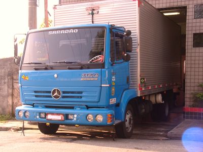 VENDO TROCO CAMINHÃO BAÚ MB 712C-ELETRONIC-RARIDADE-2001