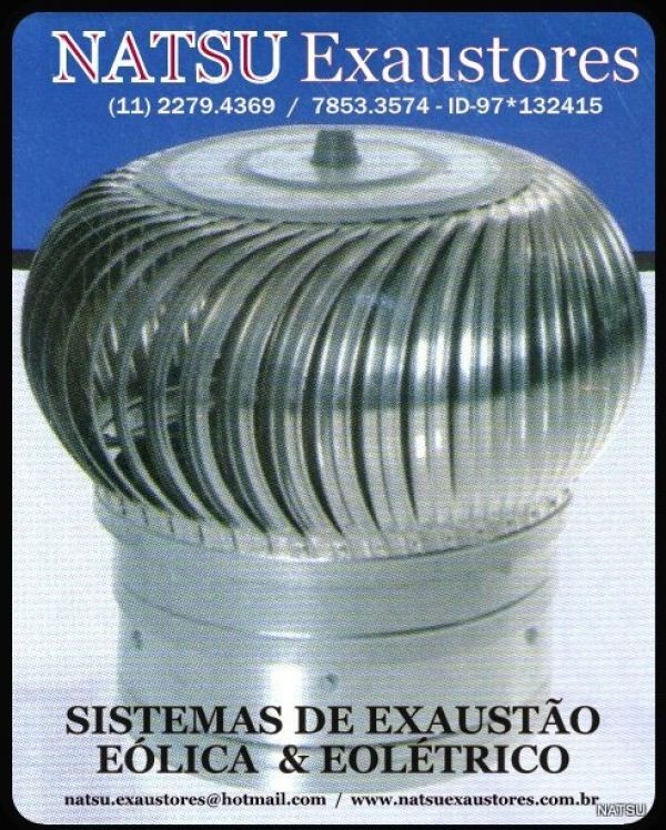Exaustores Eólicos 24' - Sistemas de Exaustão Eólica e Eolétrico