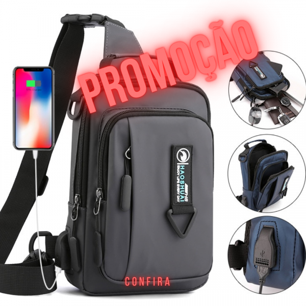 Mochila masculina militar naylon 