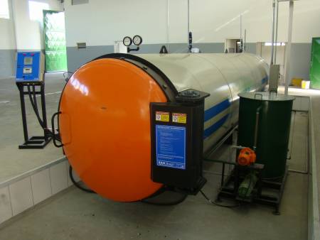 Autoclave para esterilização a vapor. 