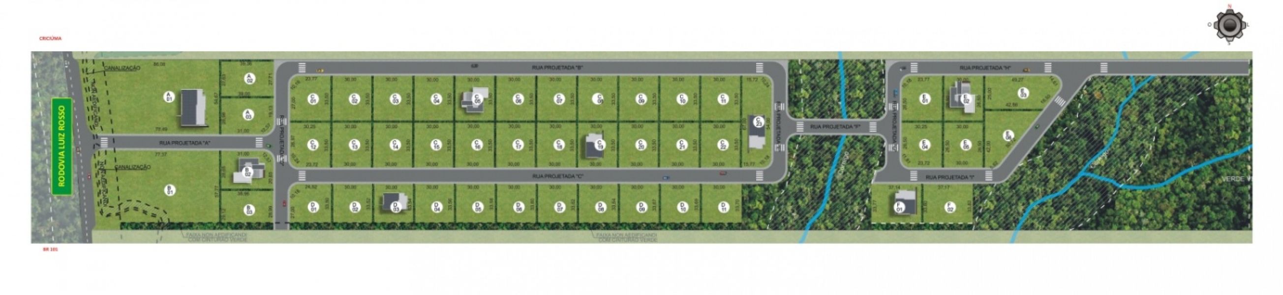 Loteamento Industrial Rodovia Luiz Rosso-bairro Quarta Linha.