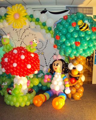 Decoração com baloes (bolas)