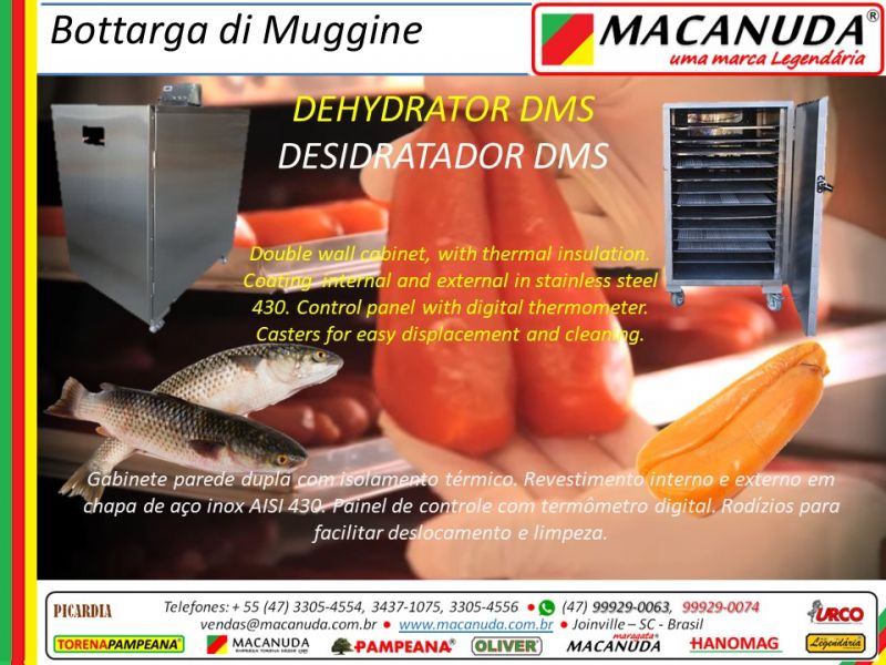 Desidratadora de ova de tainha e de outros peixes MACANUDA