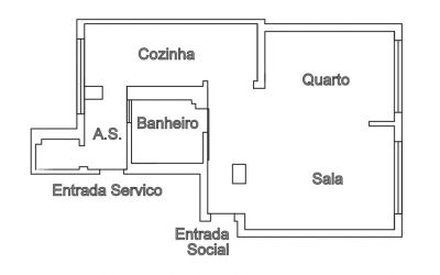 Vendo Apto / 1 dormitorio / Metrô Republica / Av. São Luis