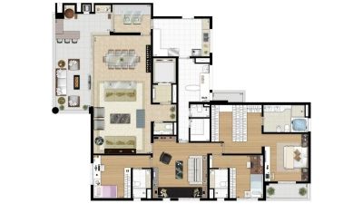 Apartamento Domani Brooklin - 258m² - 4 suites - 5 vagas - Gllaucia da PDG - 7765 7667